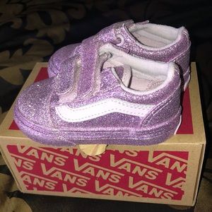 Infant Rainbow Glitter Lavender Vans